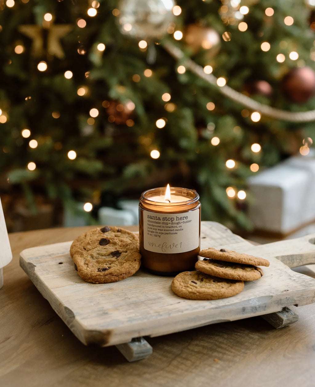 "Santa Stop Here" 8oz Soy Candle