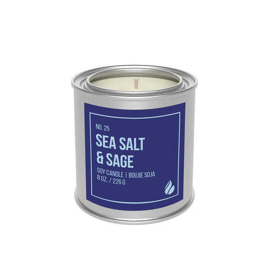 *Canadian Brand* The Company Flare | No. 25 Sea Salt & Sage 8oz Soy Candle (Large)