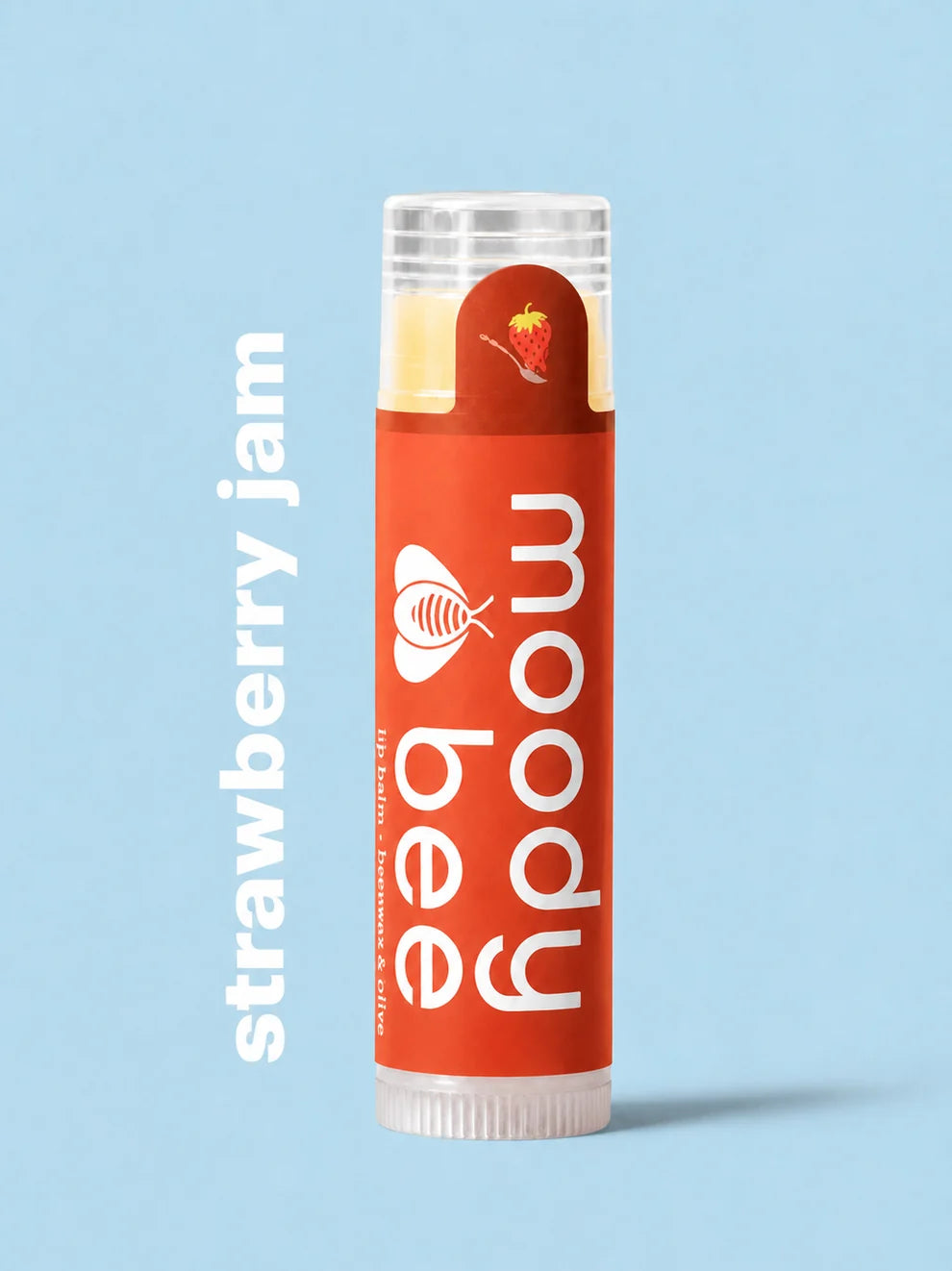*Canadian Brand* Moody Bee | Strawberry Jam Beeswax Lip Balm