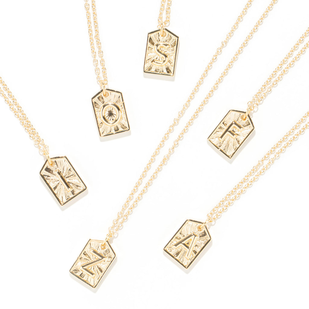 "Initial Here" Mix & Match Initial Layering Pendant