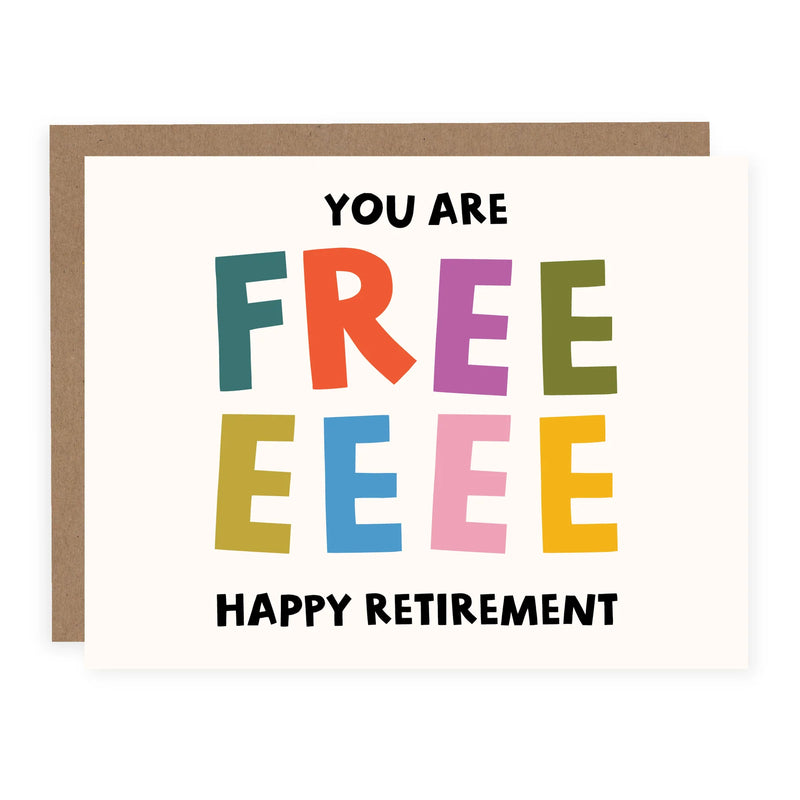 "You Are Free" Retirement Card
