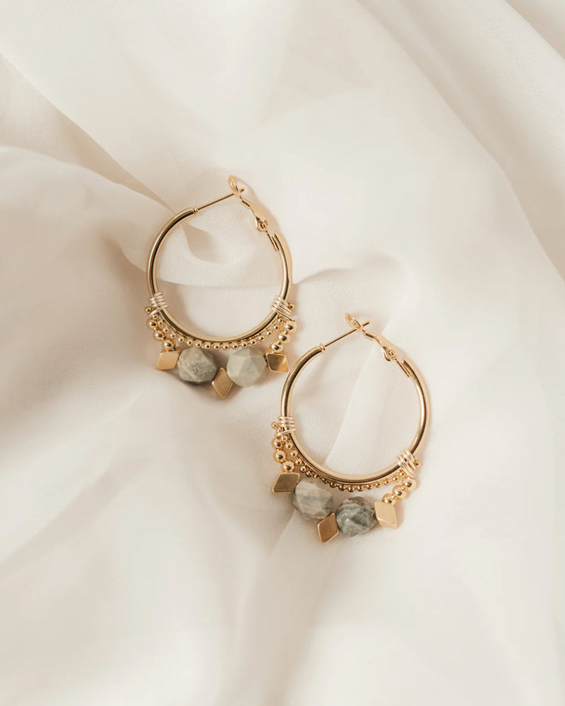 ZENITH | GOLD HOOP EARRINGS