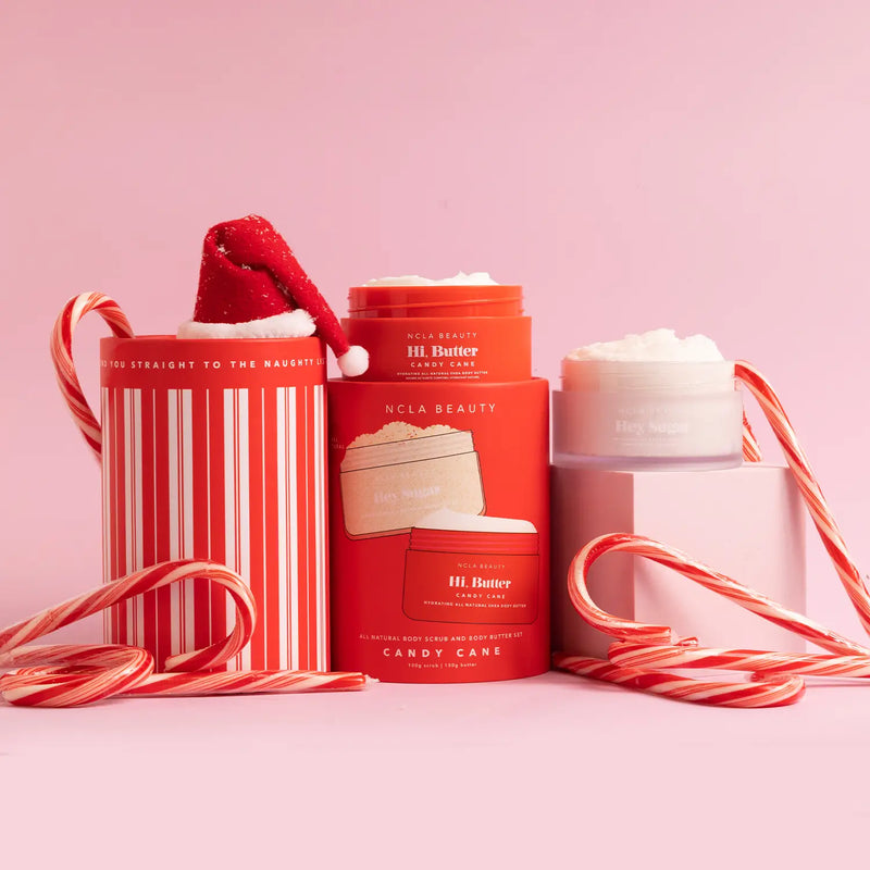 Candy Cane || Body Scrub + Body Butter Holiday Gift Set