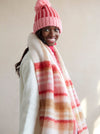 Rocky Red & Pink Stripe Winter Scarf