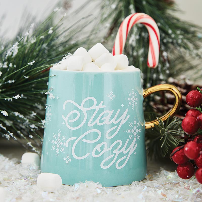 "Stay Cozy" 11oz Tapered Ceramic Mug