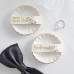 "Bridesmaid" Trinket Tray & Earring Set