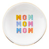 "Mom Mom Mom" Trinket Tray & Earrings Set