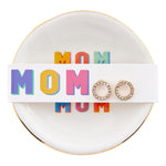 "Mom Mom Mom" Trinket Tray & Earrings Set