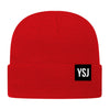 YSJ Woven Label Cuff Beanie (12 Colors!)