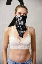 Orchid Flower Bandana / Face Covering