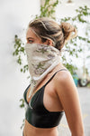 Orchid Flower Bandana / Face Covering