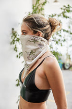 Orchid Flower Bandana / Face Covering