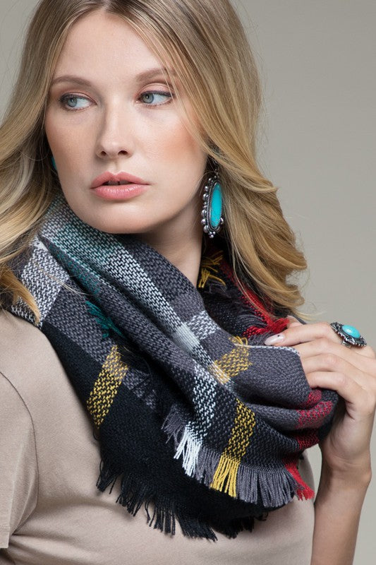 Everyday Plaid Infinity Scarf