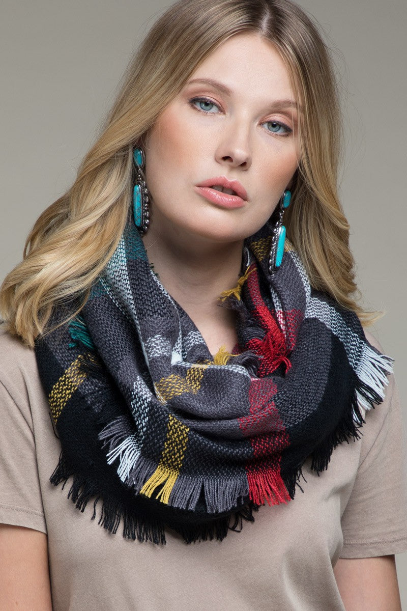 Everyday Plaid Infinity Scarf