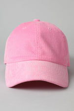 Corduroy Relaxed Fit Baseball Cap (7 Colors!)