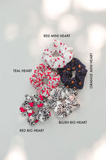 Heart Print Scrunchie