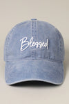 "Blessed" 3D Embroidery Baseball Cap (6 Colors!)