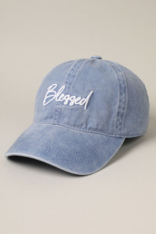 "Blessed" 3D Embroidery Baseball Cap (6 Colors!)
