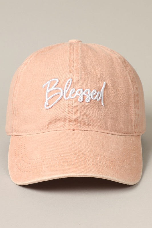"Blessed" 3D Embroidery Baseball Cap (6 Colors!)