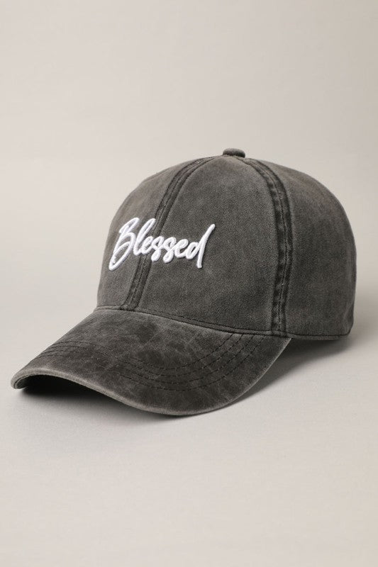 "Blessed" 3D Embroidery Baseball Cap (6 Colors!)
