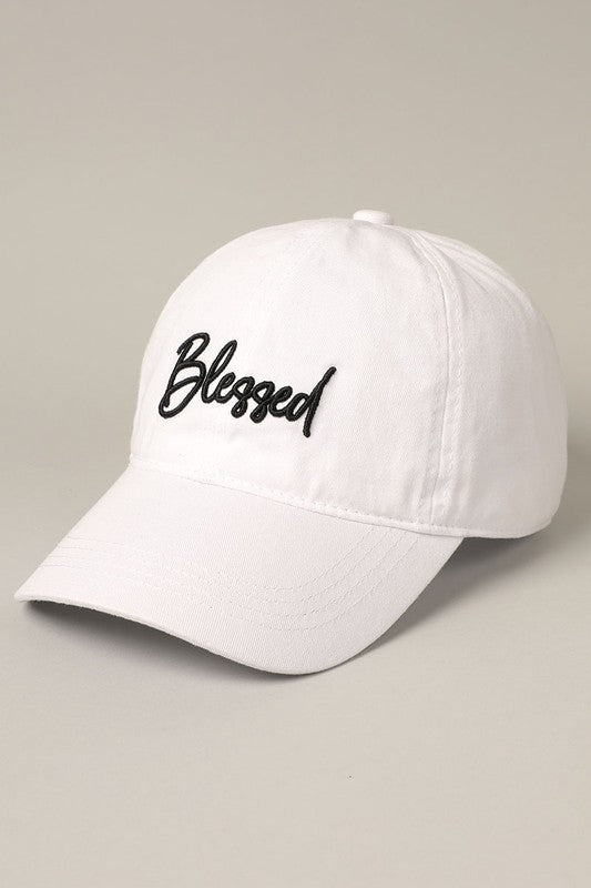 "Blessed" 3D Embroidery Baseball Cap (6 Colors!)