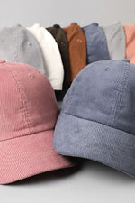 Corduroy Adjustable Baseball Hat (7 More Colors!)