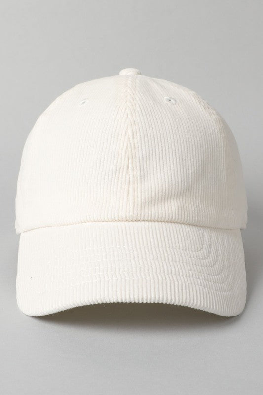 Corduroy Adjustable Baseball Hat (7 More Colors!)