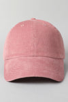 Corduroy Adjustable Baseball Hat (7 More Colors!)