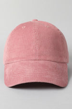 Corduroy Adjustable Baseball Hat (7 More Colors!)