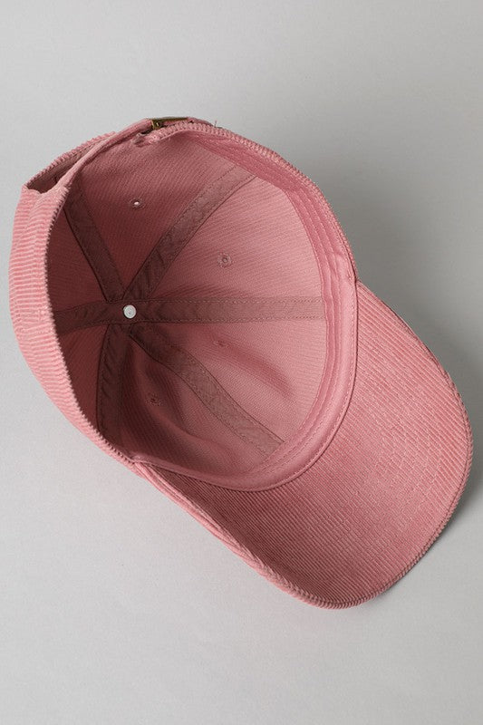 Corduroy Adjustable Baseball Hat (7 More Colors!)