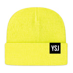 YSJ Woven Label Cuff Beanie (12 Colors!)