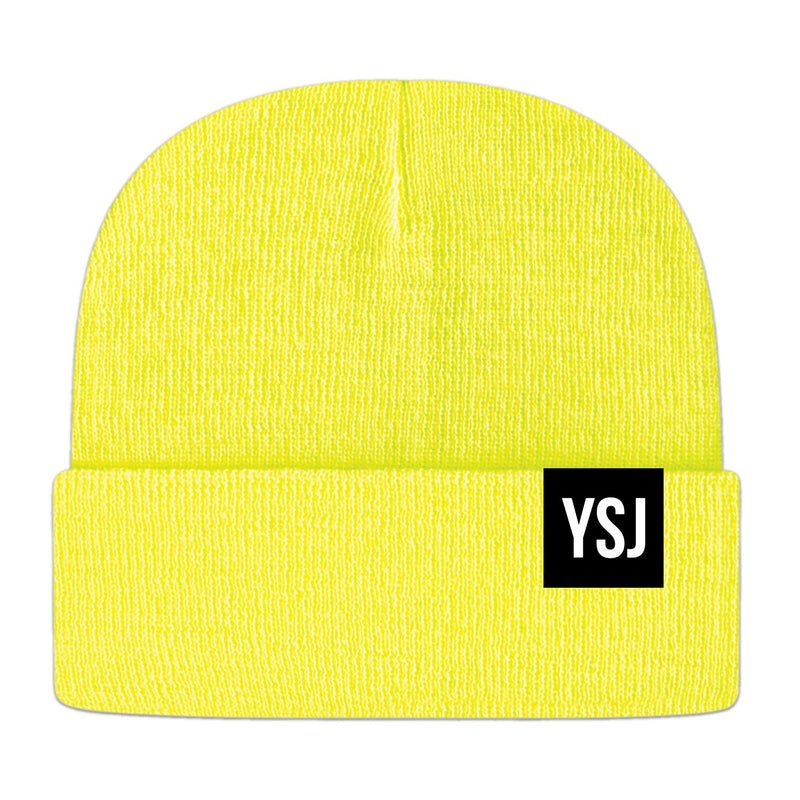 YSJ Woven Label Cuff Beanie (12 Colors!)