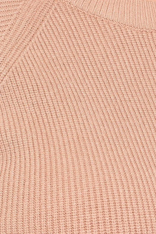 Crew Neck Long Sleeve Sweater Dress (Plus Size)