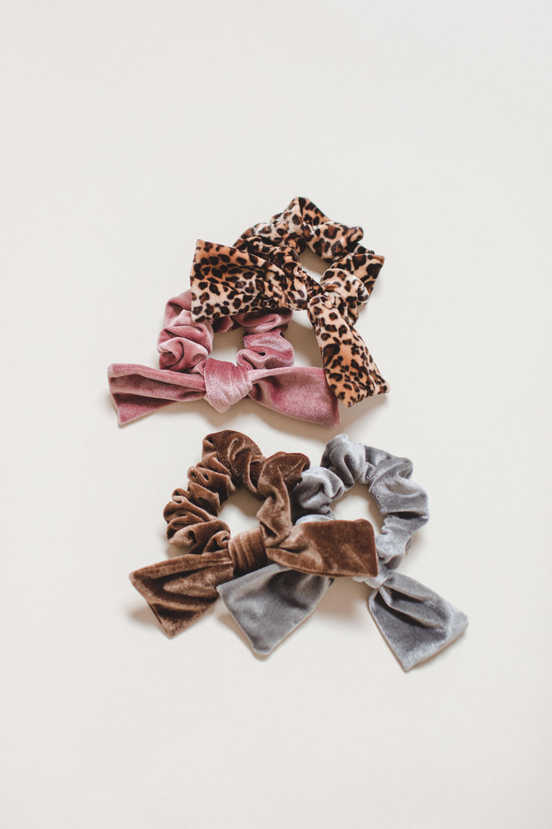 Velvet Bow Scrunchie (4 Colors!)