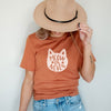 "Meow or Never" Unisex Graphic T-Shirt (Heather Autumn)