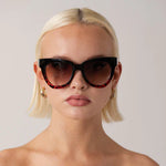 Shady Lady || Hayley Sunglasses || Black & Leopard