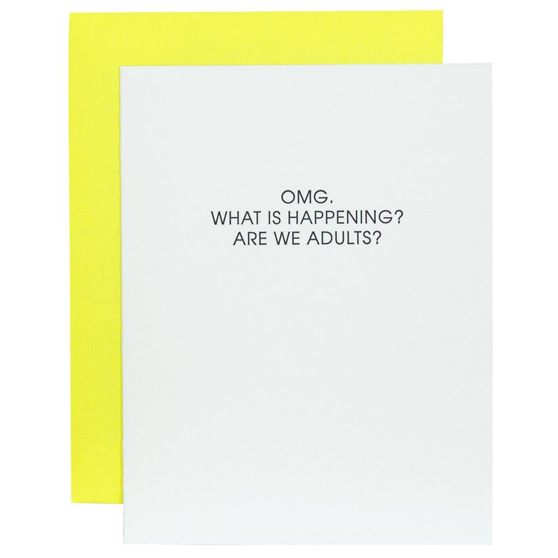 "OMG Are We Adults?!" Friendship/Celebration Card
