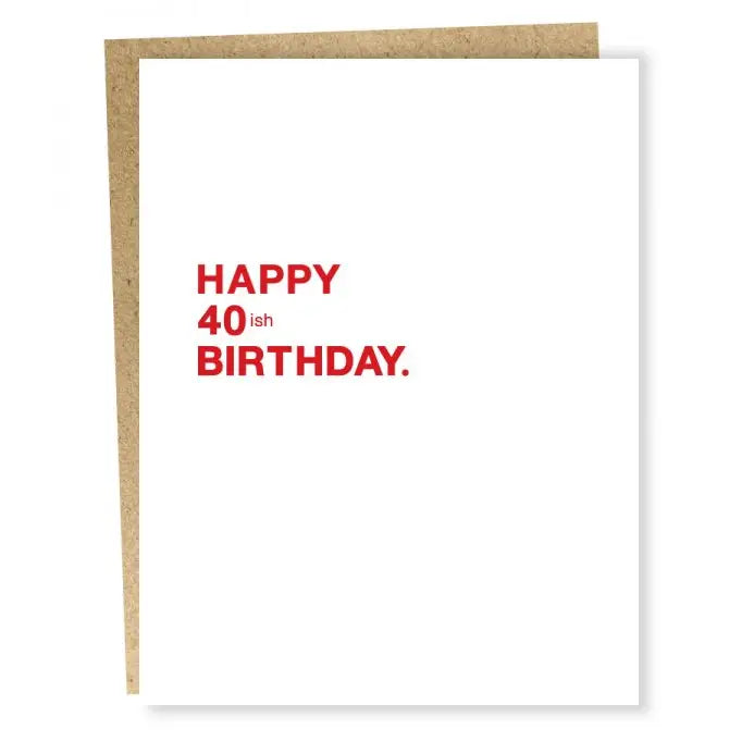 "Happy 40ish Birthday" Birthday Card