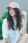 Boucle Baseball Style Hat (White)