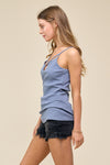 Strappy Tank (Slate Blue)