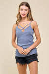 Strappy Tank (Slate Blue)