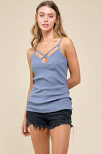 Strappy Tank (Slate Blue)