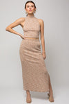 Sleeveless Mock Neck Ribbed Top
