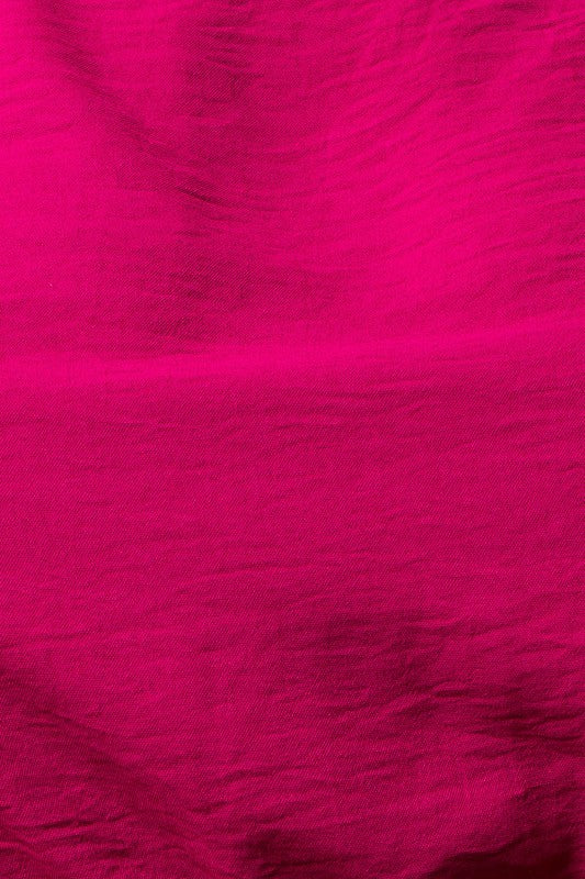 Sleeveless Front Pocket Dress (Plus Size - Magenta)