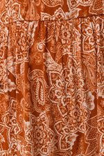 Paisley Print Jumpsuit (Plus Size)