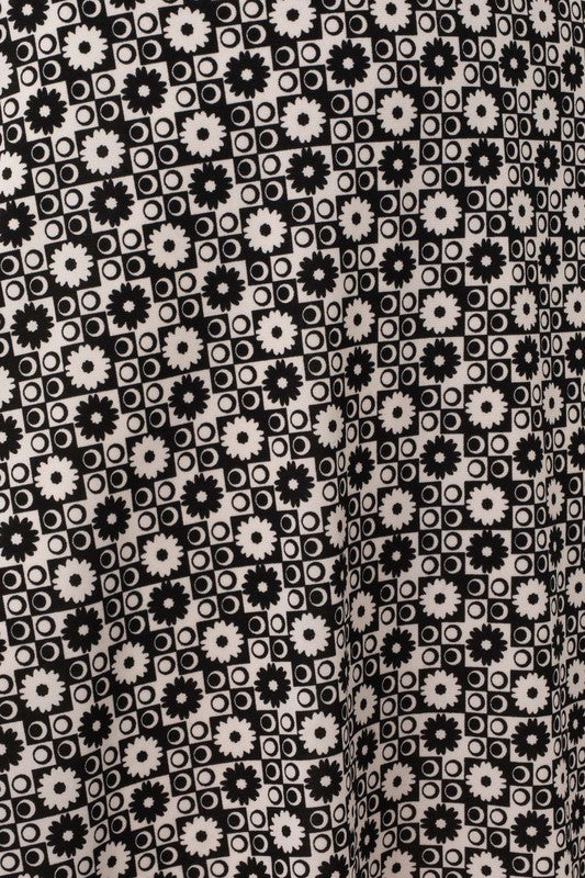 Geo Print Mini Skirt (Plus Size)