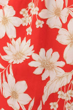 Short Sleeve Surplice Floral Print Romper
