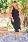 Waffle Knit Bodycon Dress (Plus Size)