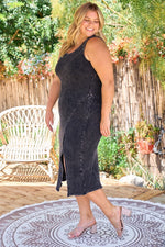 Waffle Knit Bodycon Dress (Plus Size)