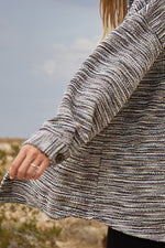 Stretchy Striped Button Front Shirt Jacket (Fuchsia Stripe)